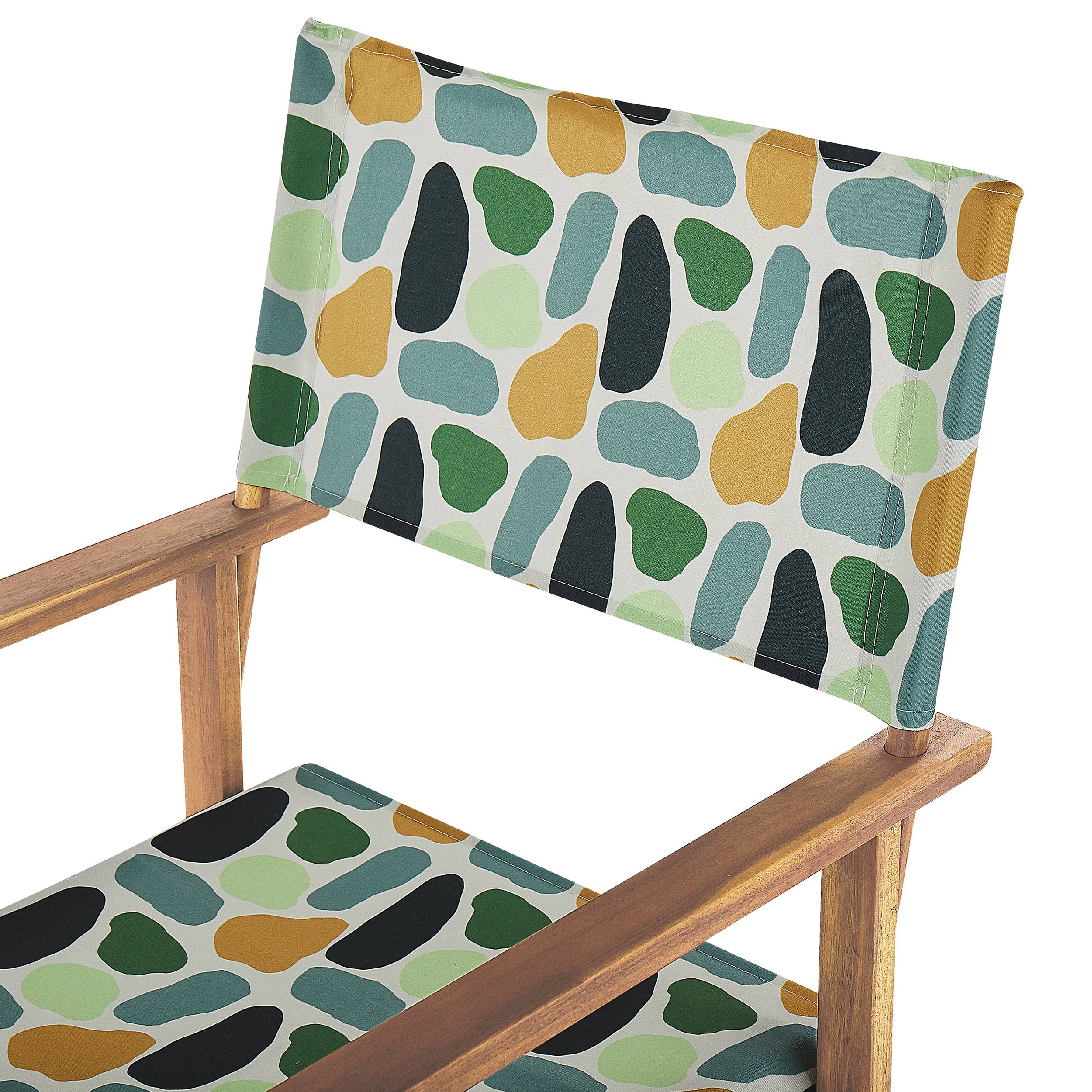 Beliani - Chaise de jardin Tissu Multicolore CINE - Beliani - Image 6