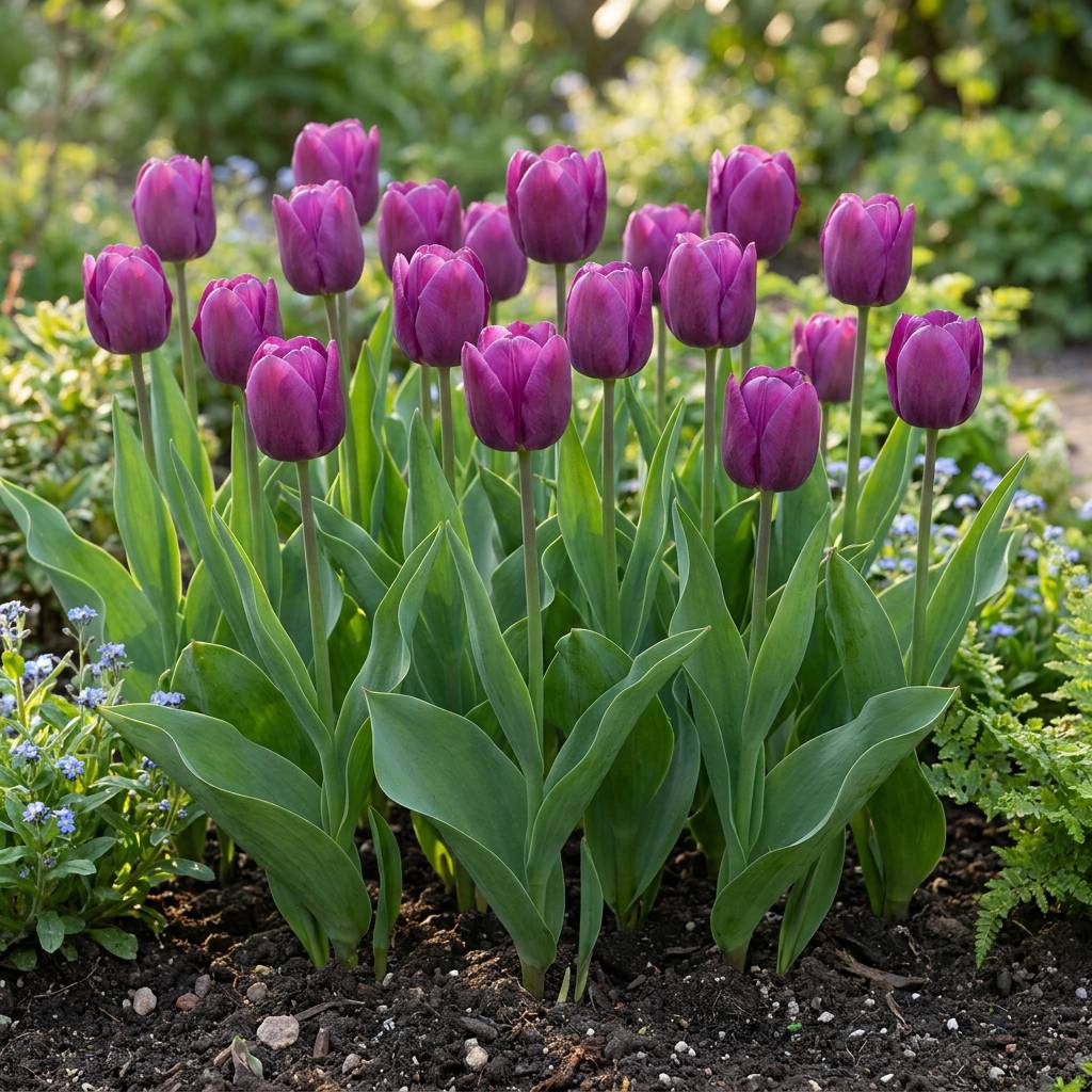 La Green Touch - Tulipe triomphe violette - 15 bulbes - calibre 11/12 - Image 2