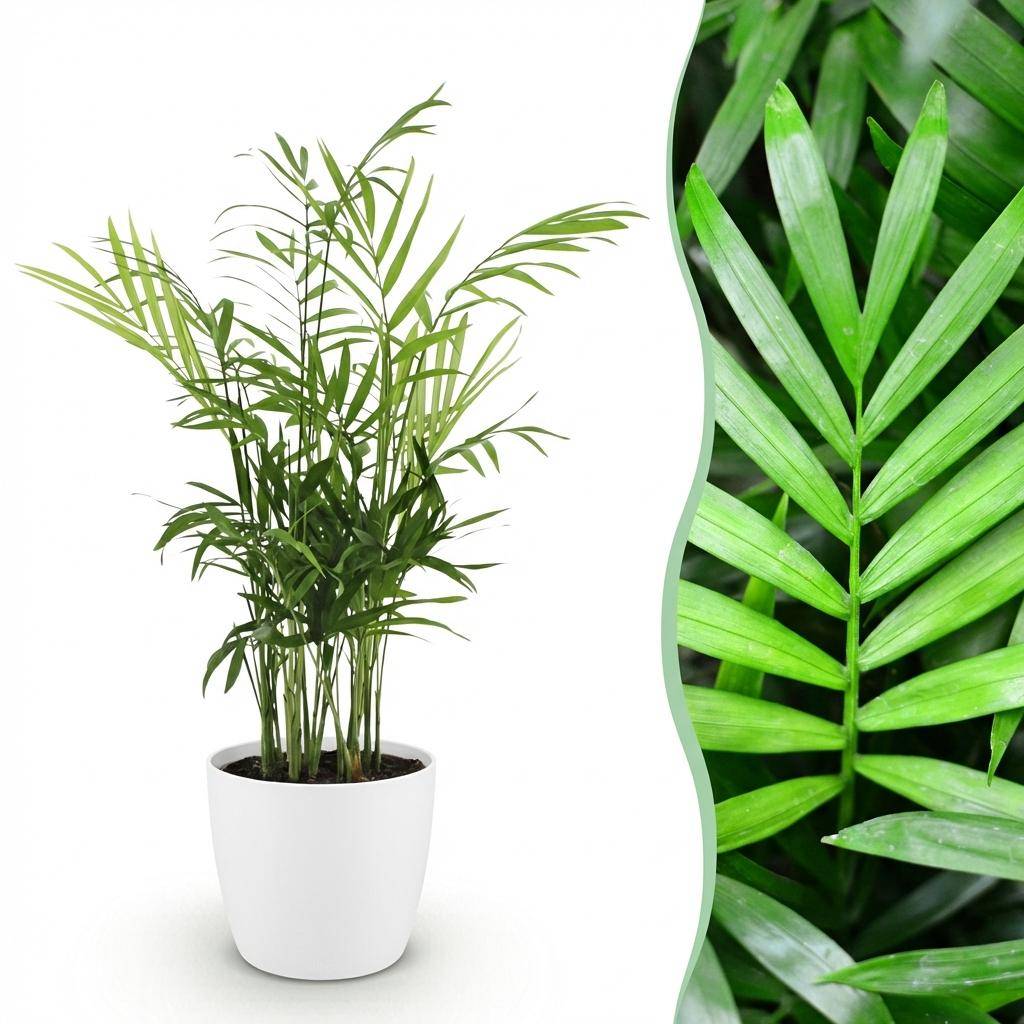 Chamaedorea elegans - Pet-friendly - Pot de 12cm - Hauteur 15cm - Blanc - Plantes d'intérieur - Image 1