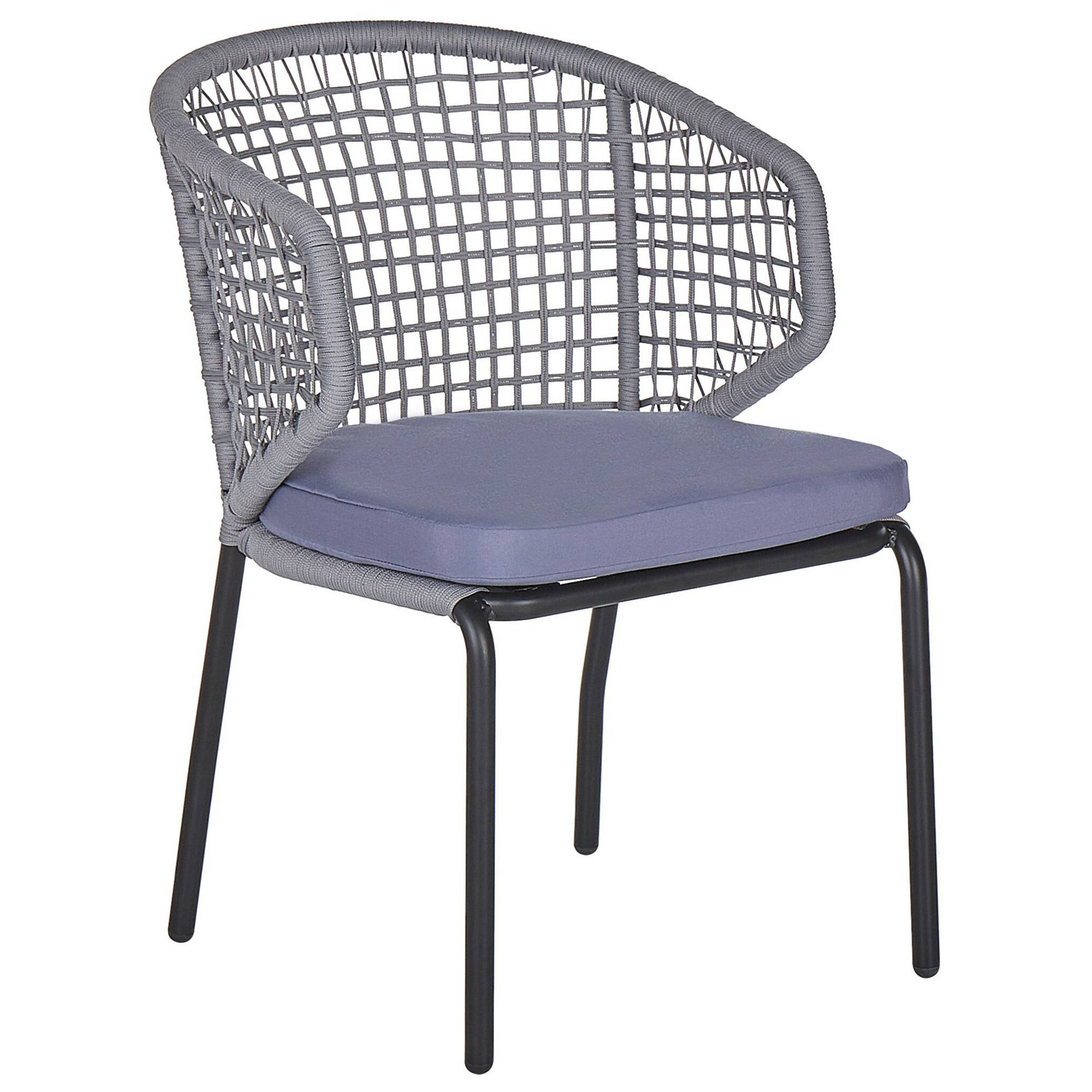 Beliani - Set de bistrot, 2 Personnes Acier Gris PALMI - 60x60x75- Beliani - Image 4