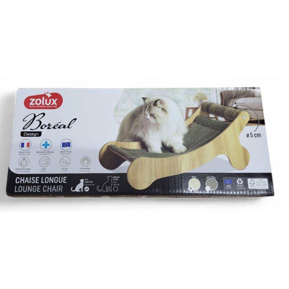 Zolux - Chaise longue Boréal beige pour chat max 5 kg - Image 7
