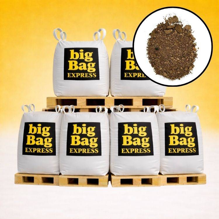 PACK 6 X BIG BAG de 1m³ (+/- 8,4T) Terre Criblée Amendée Compostée à 5% - Livraison PREMIUM - Image 1