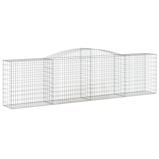 Vidaxl - Paniers à gabions arqués 25 pcs 400x50x100/120 cm Fer galvanisé vidaXL 3147007 - Image 4