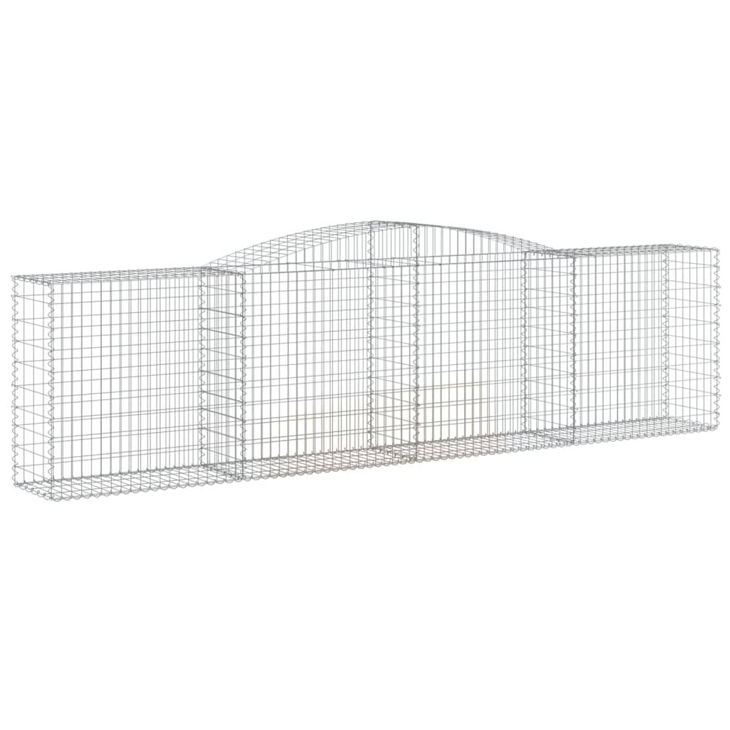 Vidaxl - Paniers à gabions arqués 25 pcs 400x50x100/120 cm Fer galvanisé vidaXL 3147007 - Image 4