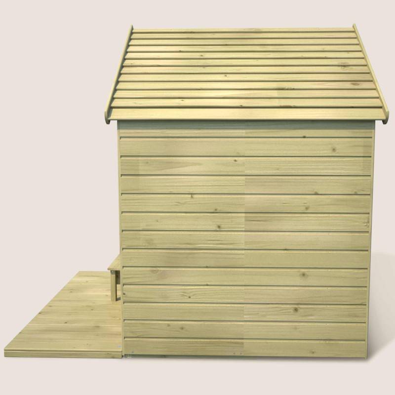 Soulet - Cabane en bois traité avec terrasse et banc HEIDI - Image 10
