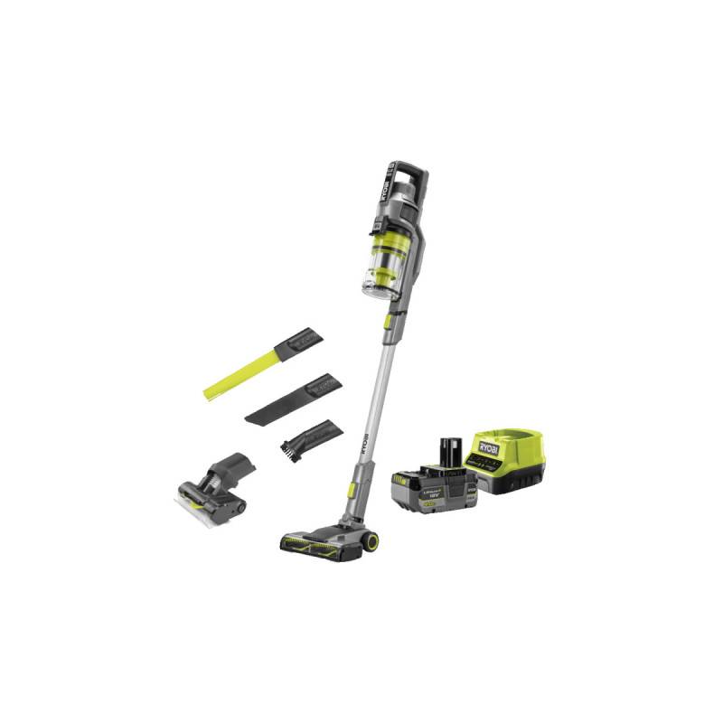 Ryobi - Aspirateur balai 18V RYOBI - 30AW - 600mL - Batterie 4,0Ah et chargeur - Avec accessoires - RSVS18-1C40G - Image 1