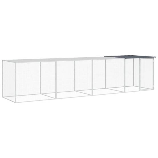 Vidaxl - Poulailler avec toit anthracite 403x98x90 cm acier galvanisé vidaXL 3189040 - Image 2
