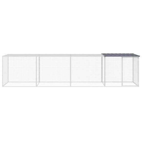 Vidaxl - Poulailler avec toit anthracite 403x98x90 cm acier galvanisé vidaXL 3189040 - Image 4