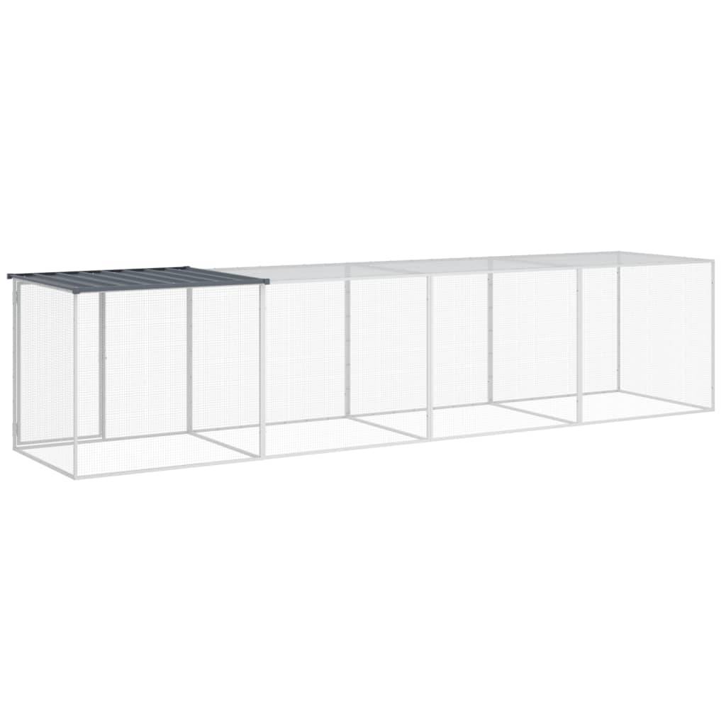 Vidaxl - Poulailler avec toit anthracite 403x98x90 cm acier galvanisé vidaXL 3189040 - Image 6