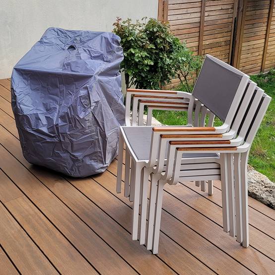 Teck'Attitude - Housse pour 4 chaises de jardin empilées - TECK'Attitude - Image 3