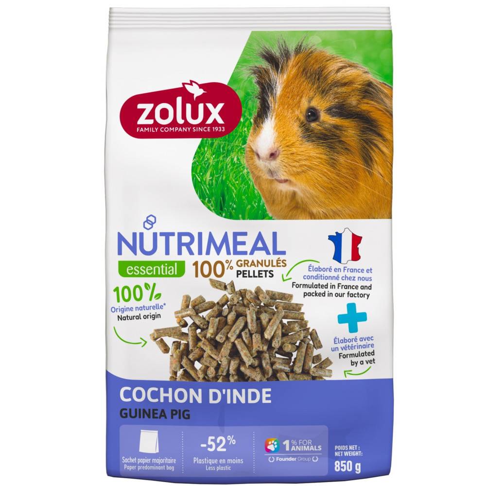 Zolux - Aliment Granulés pour cochon d'Inde Nutrimeal sachet de 850 g - Image 2