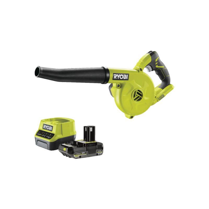 Ryobi - Pack RYOBI Souffleur d'atelier R18TB-0 - 18V One+ - 1 batterie 2.0Ah - 1 chargeur rapide RC18120-120 - Image 1