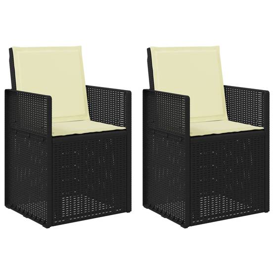 PANGIVO - Chaises de jardin PP anthracite et crème 53 x 47 x 88.5 cm - PANGIVO - Image 2