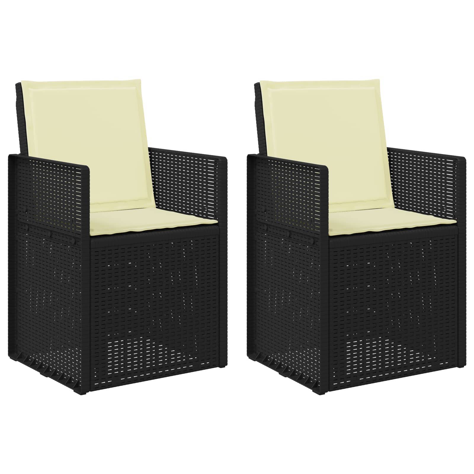 PANGIVO - Chaises de jardin PP anthracite et crème 53 x 47 x 88.5 cm - PANGIVO - Image 2