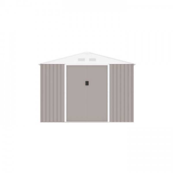 Sans Marque - Abri de jardin en métal 5,29 m² - 277 x 191 x 202 cm - VENUS Kit d'ancrage inclus, 2 portes coulissantes, 1 fenetre latérale - Image 1