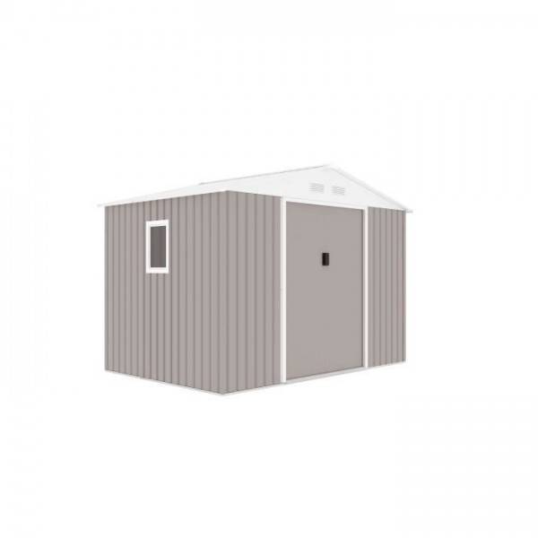 Sans Marque - Abri de jardin en métal 5,29 m² - 277 x 191 x 202 cm - VENUS Kit d'ancrage inclus, 2 portes coulissantes, 1 fenetre latérale - Image 2