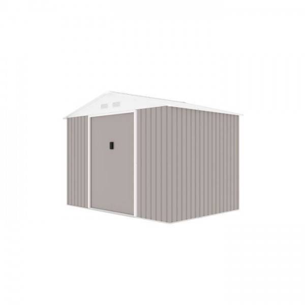 Sans Marque - Abri de jardin en métal 5,29 m² - 277 x 191 x 202 cm - VENUS Kit d'ancrage inclus, 2 portes coulissantes, 1 fenetre latérale - Image 3