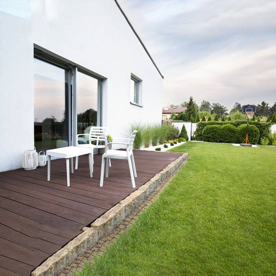 Set 2+1 fauteuils-table intérieur, extérieur gris foncé ALBA-WIND garbar - Image 3