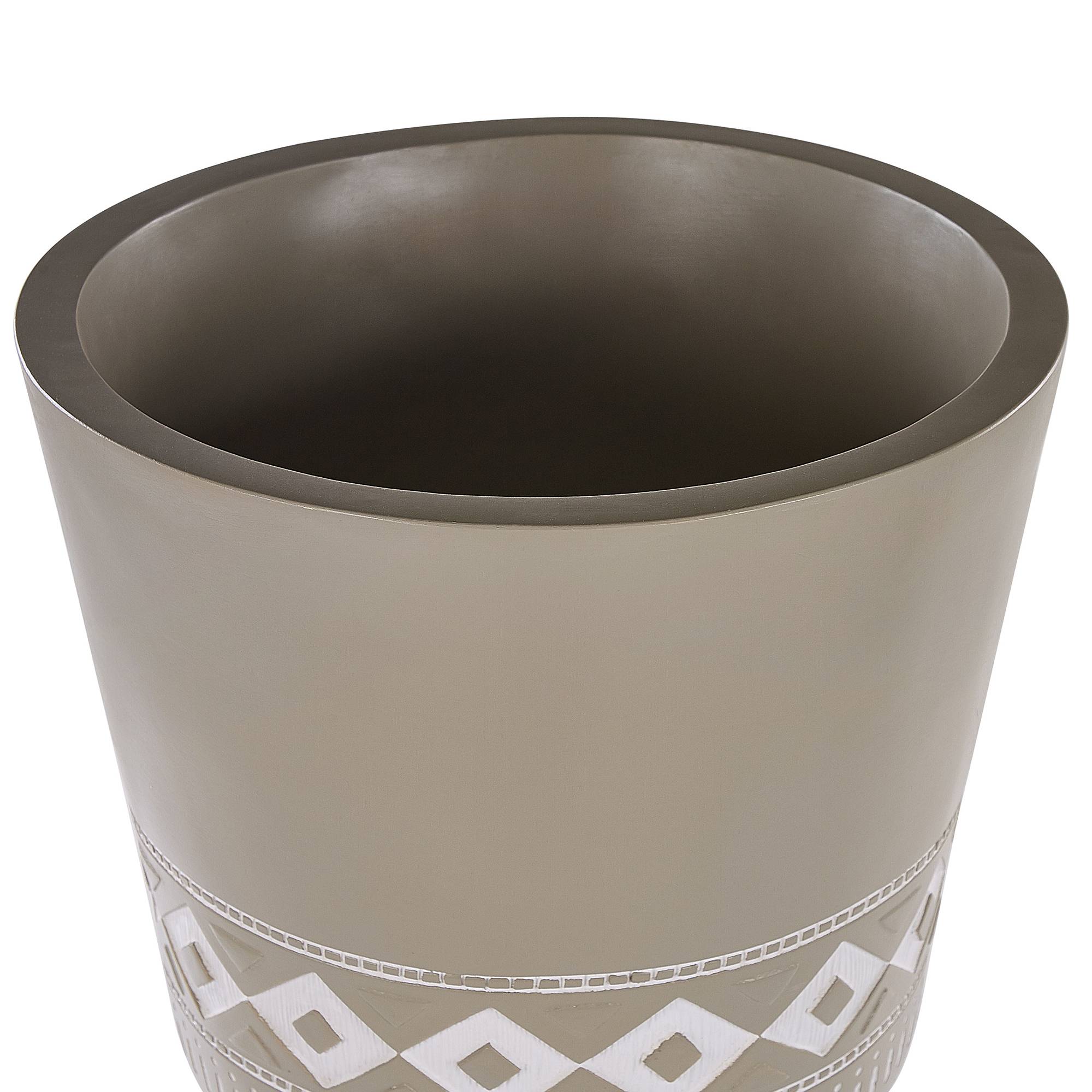 Beliani - Cache-pot décoratif peint à la main avec trois pieds en bois - Image 3