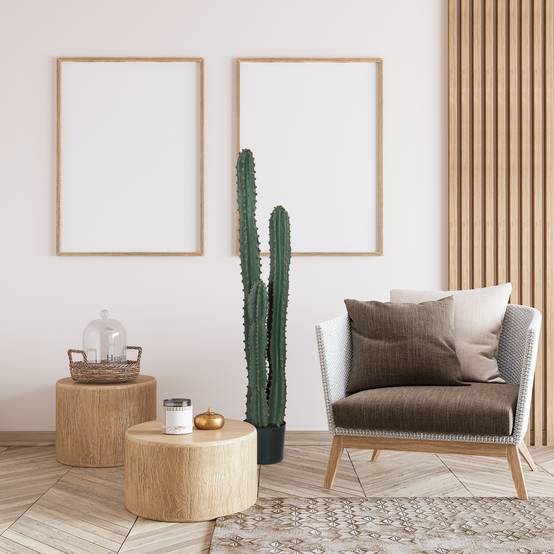 Cactus artificiel grand réalisme plante artificielle grande taille dim. Ø 18 x 120H cm - Image 4