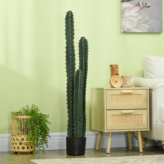Cactus artificiel grand réalisme plante artificielle grande taille dim. Ø 18 x 120H cm - Image 9