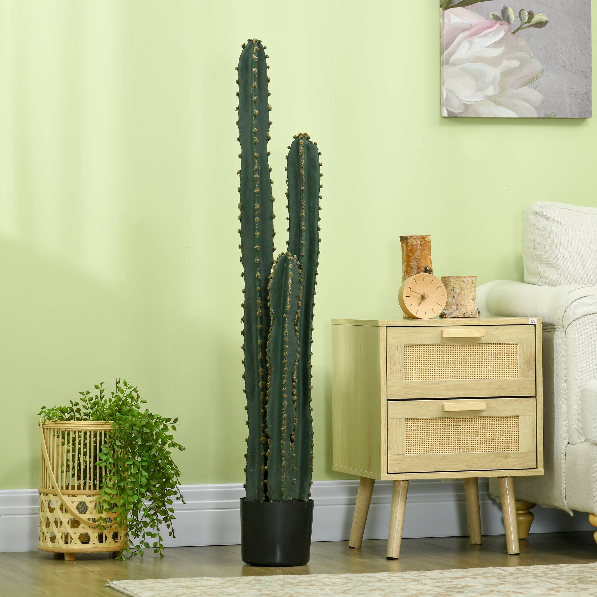Cactus artificiel grand réalisme plante artificielle grande taille dim. Ø 18 x 120H cm - Image 9