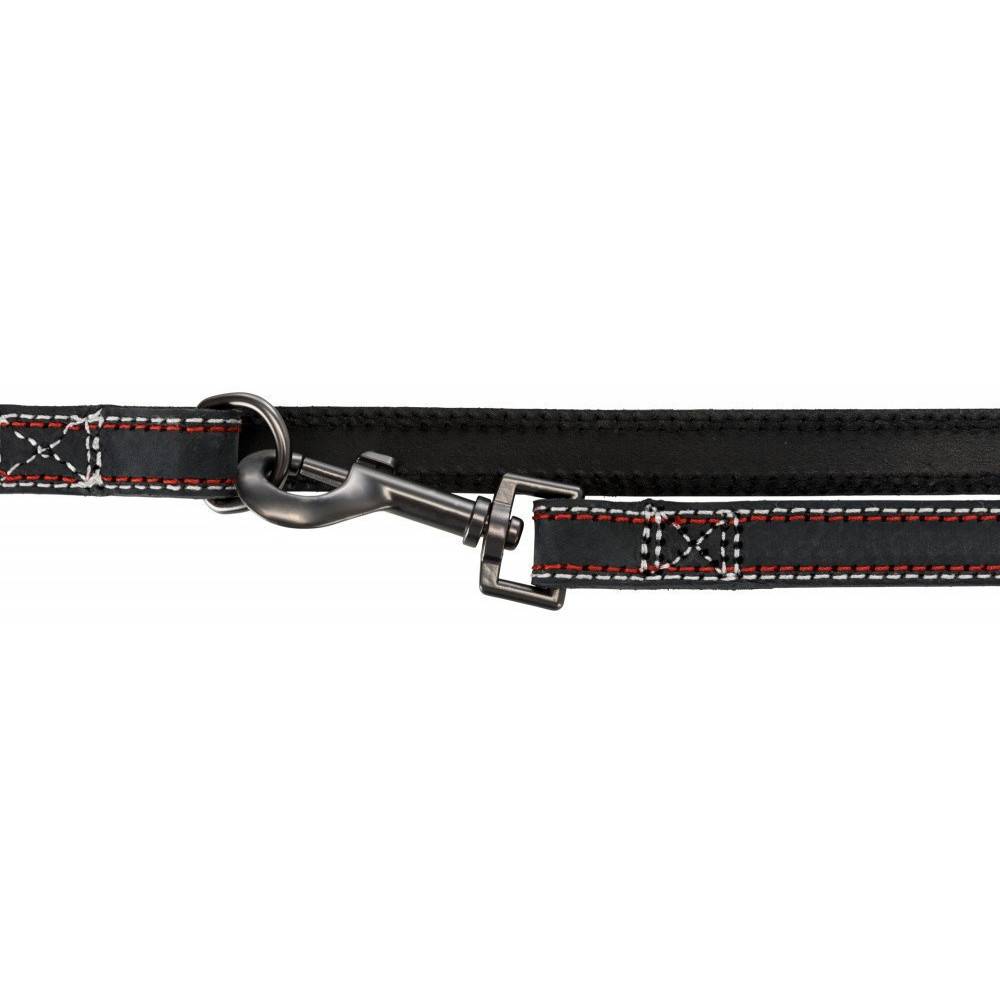 Trixie - Trixie - Laisse 20 mm x2 M en cuir. réglable. anthracite pour chien - Image 4