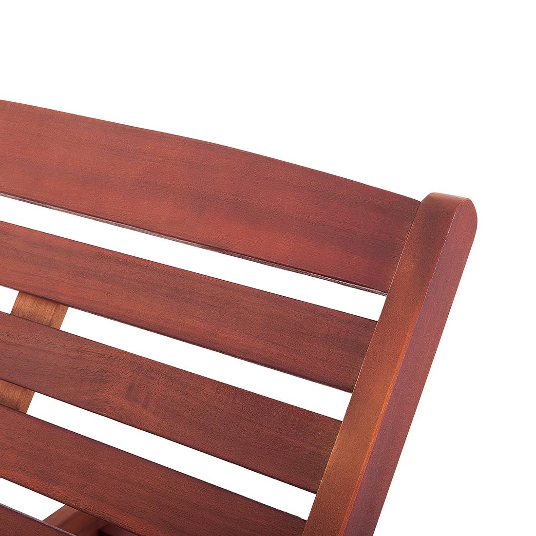 Beliani - Chaise Longue Transat Inclinable en Bois d'Acacia avec Coussin Bleu Beige à Rayure Solide et Résistant pour Terrasse ou Jardin Méditerranéen Beliani - Image 5
