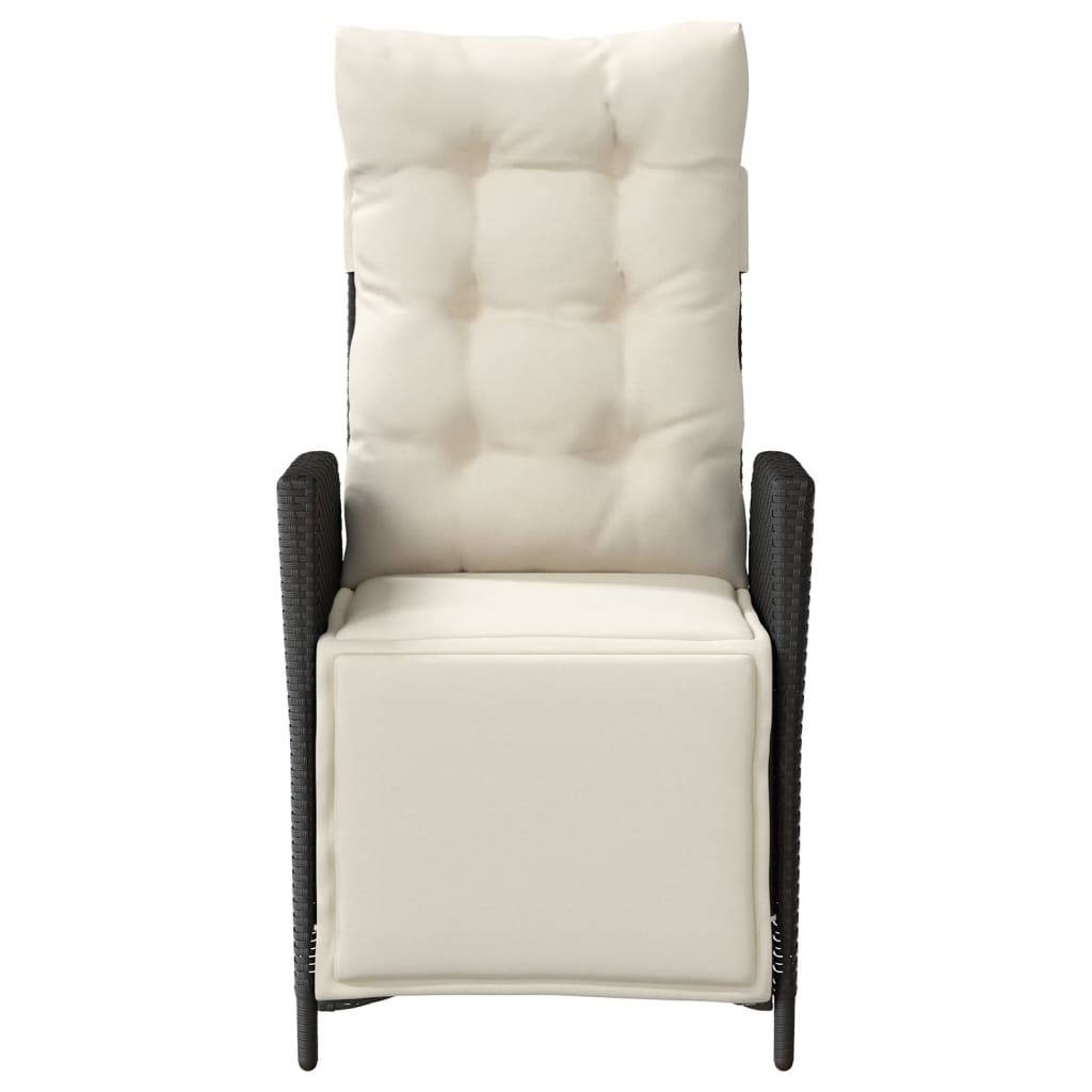 ComfortXL - Lot de 2 Fauteuils Relax de Jardin Résine Tressée avec Repose-pieds Intégré Noir – ComfortXL Outdoor Living - Image 5