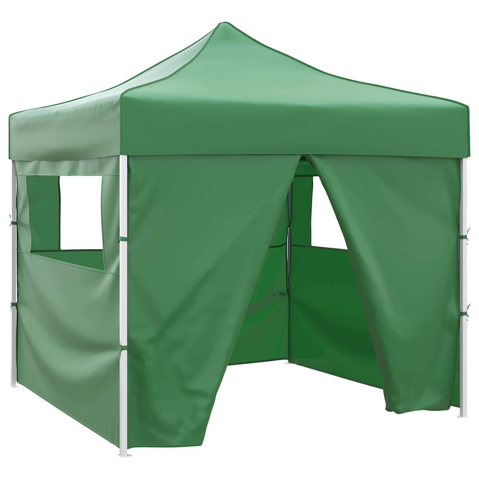 ComfortXL - Tente de réception tissu Oxford jardin terrasse abri pliable protection UV 291x291cm vert - Image 1