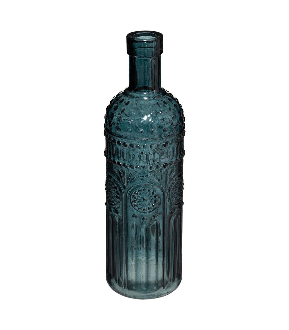 Lot de 3 Vases Bouteille en Verre coloré H 24,5 cm - Image 4