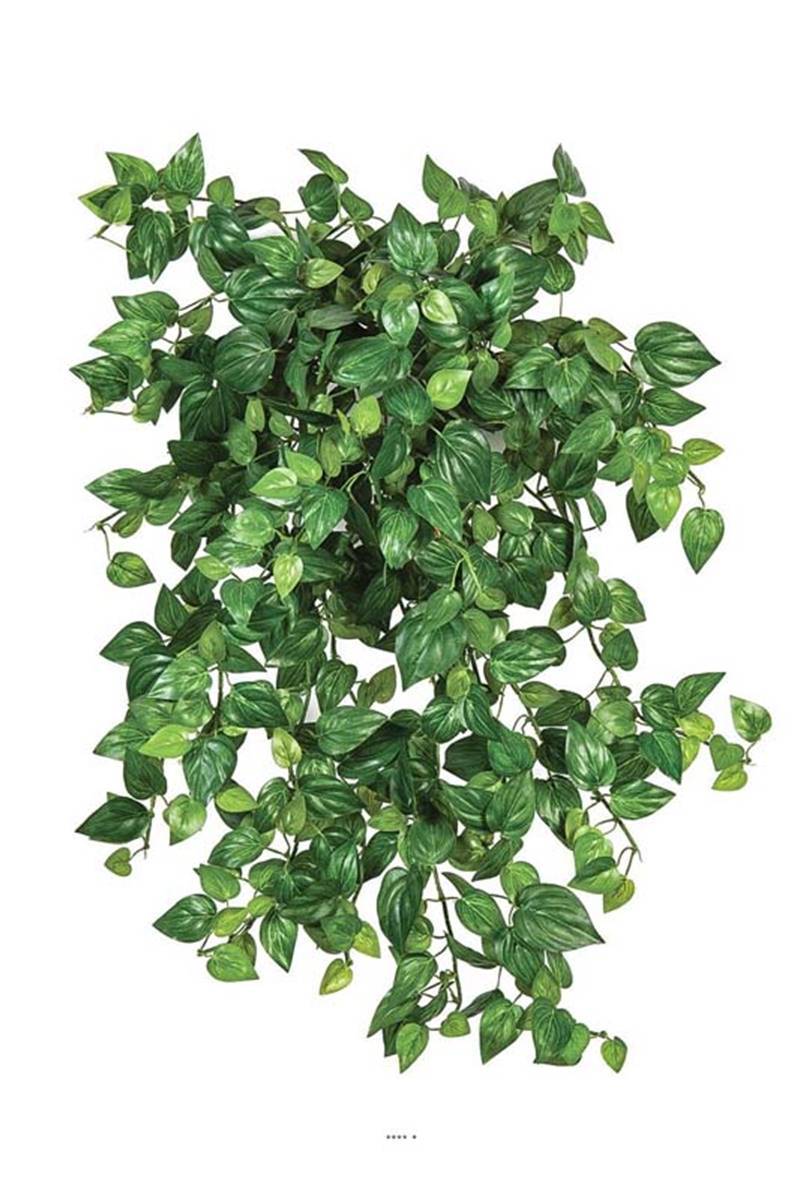 Mini chute de philodendron artificiel L 50cm vert - Image 1