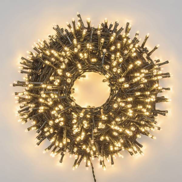 Lotti - Guirlande lumineuse 3 Alimentations interchangeables solaire pile ou secteur 50M 1000 LED blanc chaud IP44 professionnelle Lotti - Image 3