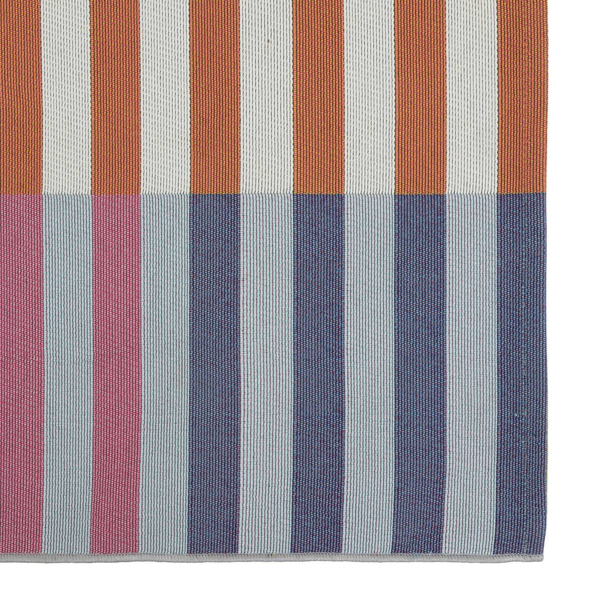 Tapis décoratif Rayures multicolores pour extérieur ou intérieur 160 x 230 cm - Image 2