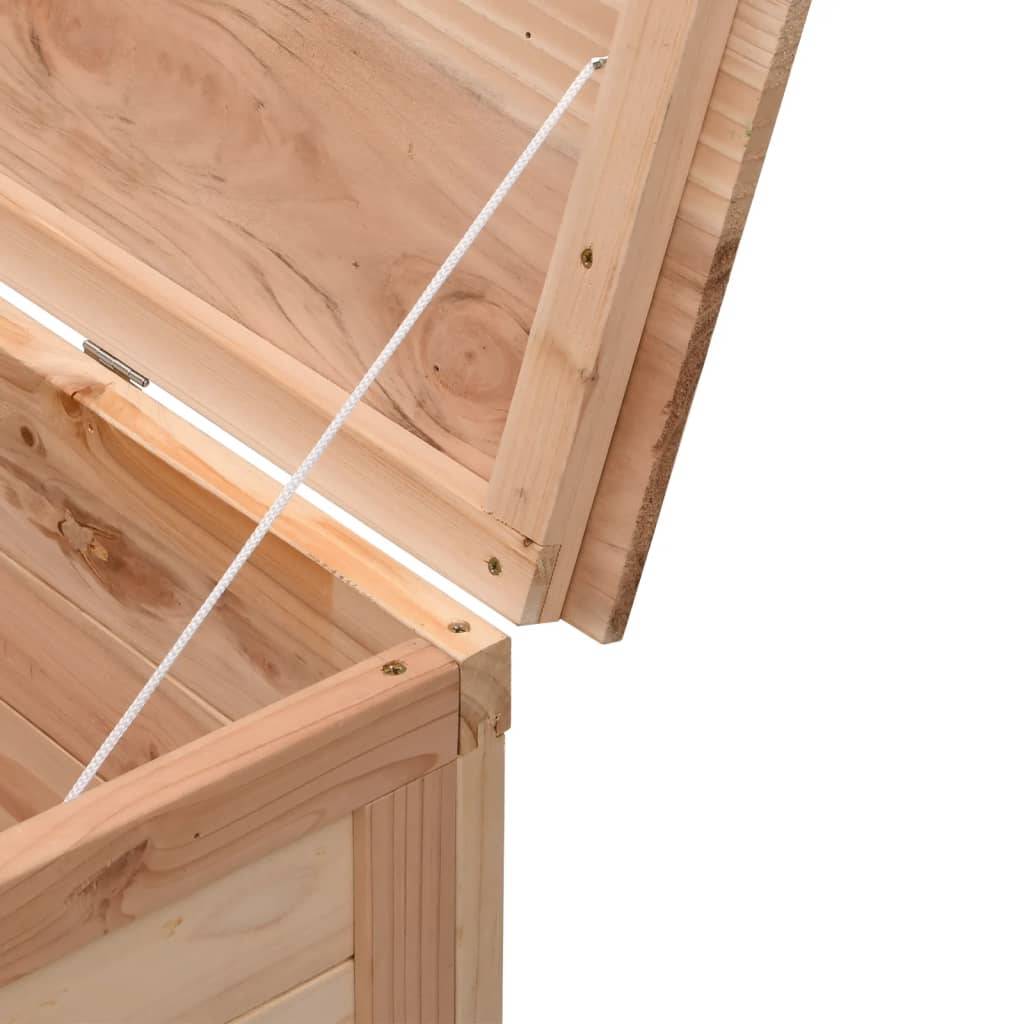 Coffre de rangement - Boîte de rangement extérieure - Coffre de jardin 150x50x56,5 cm bois massif sapin - Image 7