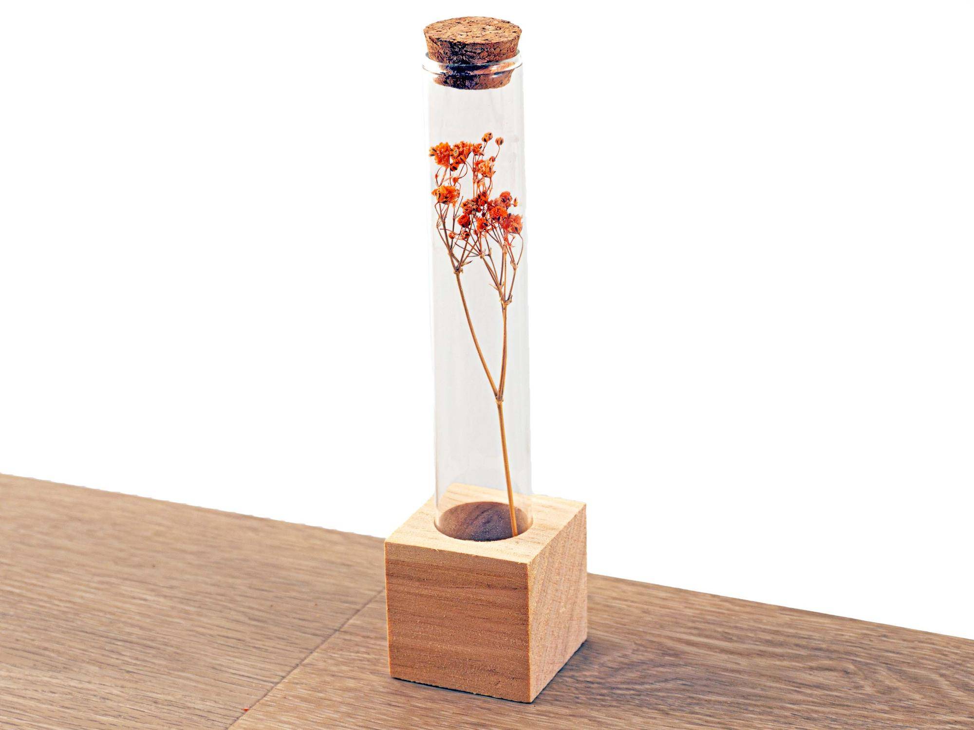 PANGIVO - Support pour fleurs séchées bois naturel 24 x 4 x 4 cm - PANGIVO - Image 2