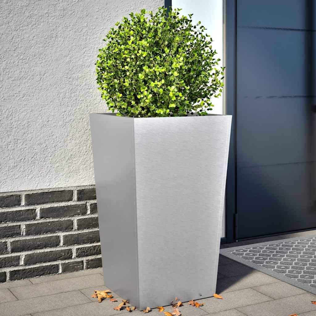 Vidaxl - Jardinières 2 pcs-Pot de fleur-Bac à fleurs 45x45x75 cm acier galvanisé - Image 1