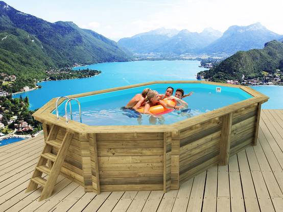 Piscine Bois " Miami 120 " - 4.86 X 3.36 X 1.20 M -habitat Et Jardin - Image 2