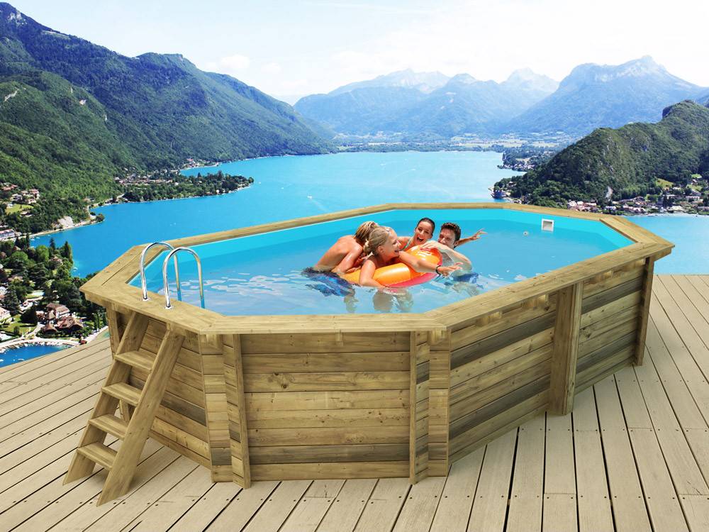 Piscine Bois " Miami 120  " - 4.86 X 3.36 X 1.20 M -habitat Et Jardin - Image 2