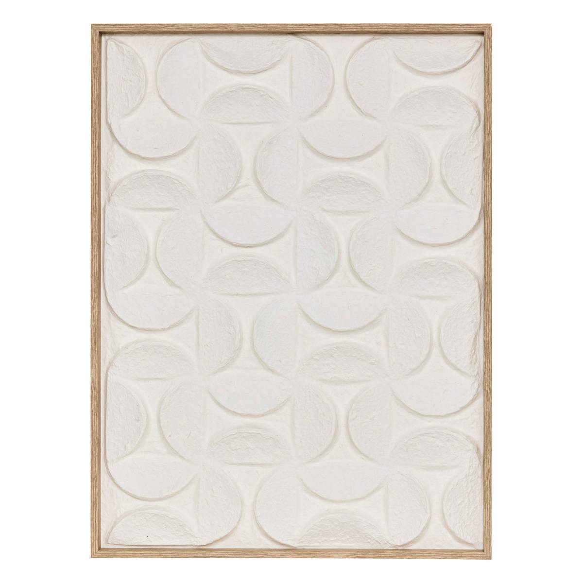 Atmosphera - Toile 3D Kailani blanc 60x80cm - Atmosphera Créateur d'intérieur - Image 2