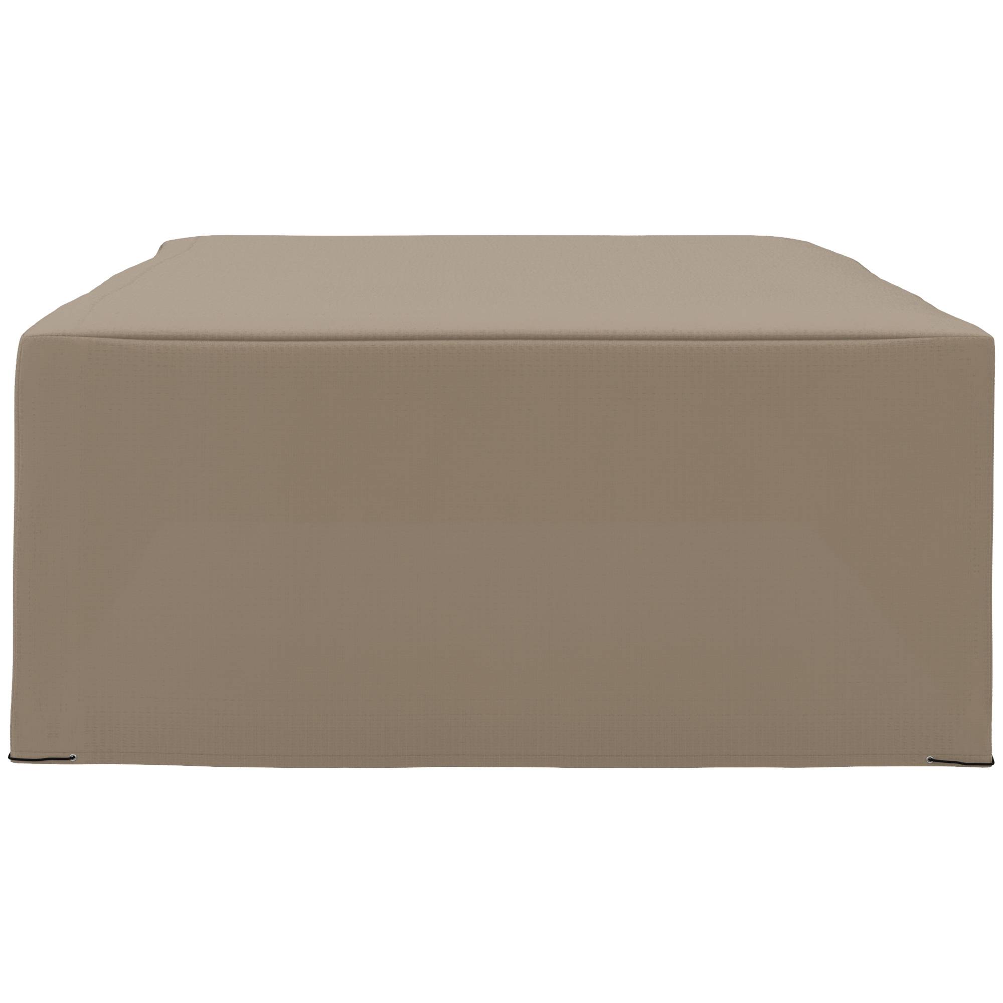 ComfortXL - Housse salon de jardin Oxford 275 x 205 x 90 cm beige anti-UV résistante à l’eau avec cordon de serrage - Image 2