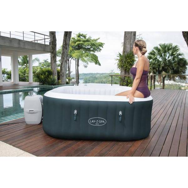 Bestway - Spa gonflable BESTWAY - Lay-Z-Spa Ibiza Airjet - 180 x 180 x 66 cm - 4/6 places - Carré (+ couverture, cartouche, diffuseur) - Image 7