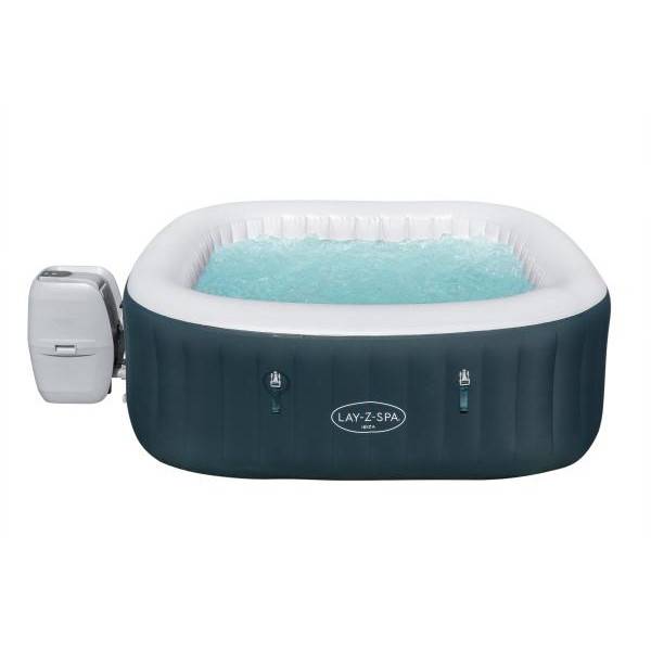 Bestway - Spa gonflable BESTWAY - Lay-Z-Spa Ibiza Airjet - 180 x 180 x 66 cm - 4/6 places - Carré (+ couverture, cartouche, diffuseur) - Image 1