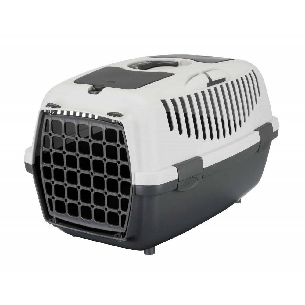 Trixie - Box de transport Capri 2, XS-S, 37 x  34 x  55 cm, gris pour petit chien max 8 kg - Image 1