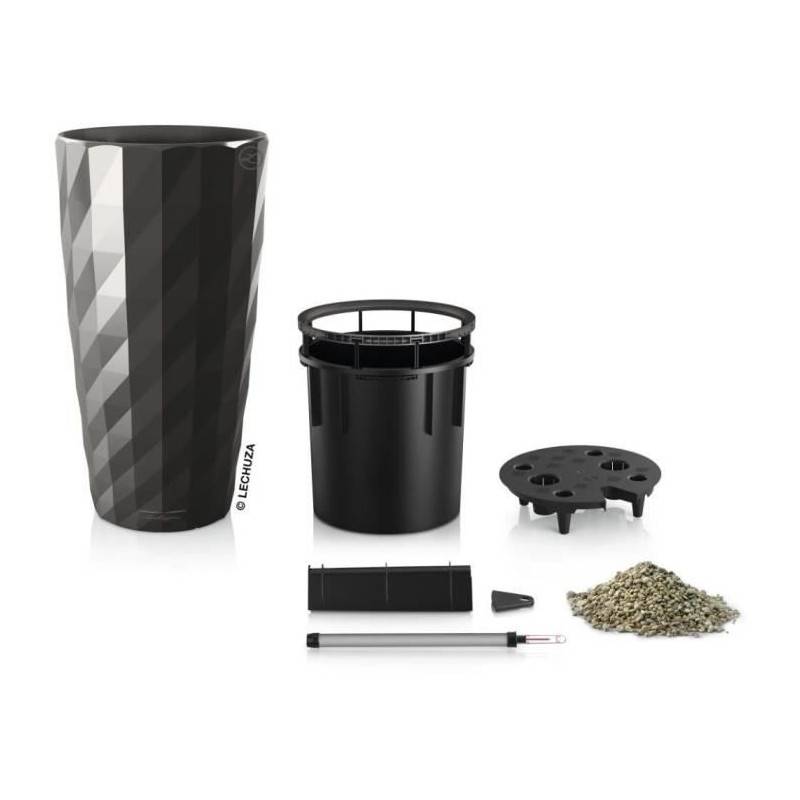 Lechuza - Pot De Fleur Lechuza Diamante Premium - Kit Complet, Anthracite Métallisé - Image 5