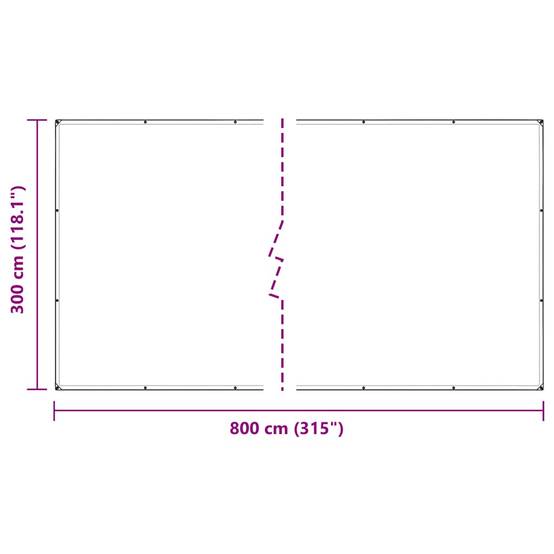 Bâche Multi-usages PVC Transparente Imperméable avec Œillets pour Extérieur 3x8 m – ComfortXL Outdoor Living - Image 10