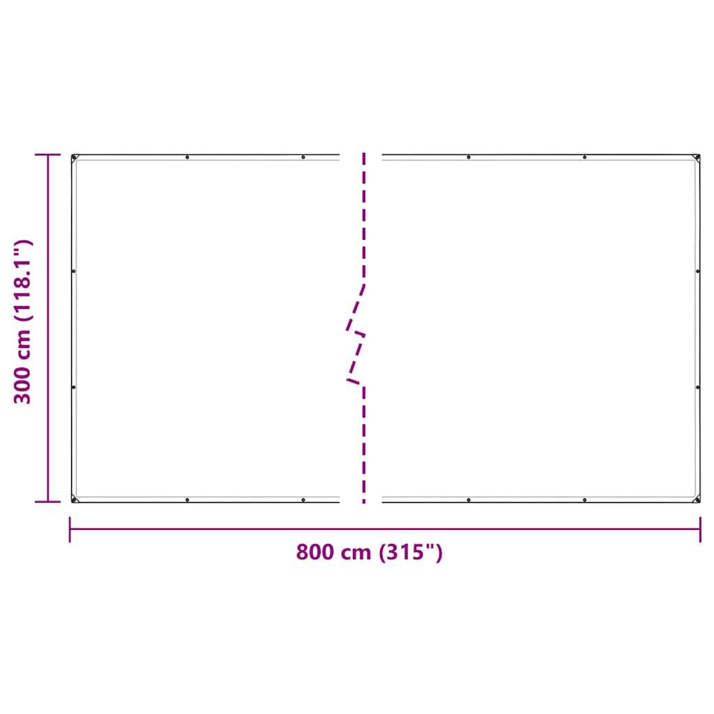 Bâche Multi-usages PVC Transparente Imperméable avec Œillets pour Extérieur 3x8 m – ComfortXL Outdoor Living - Image 10