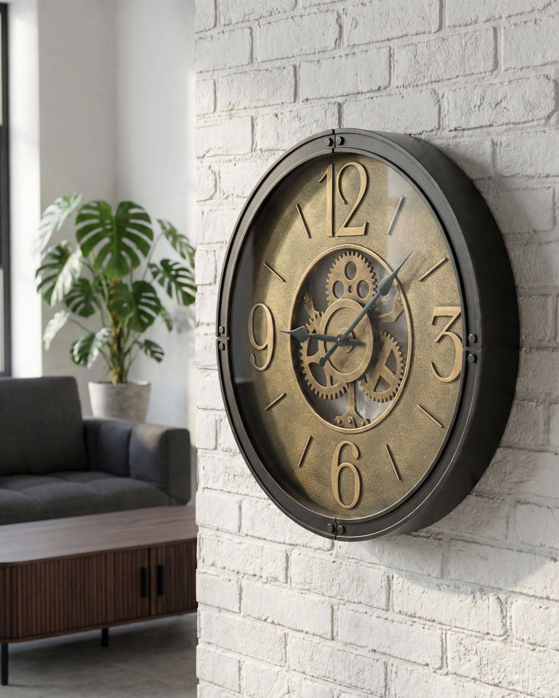 Beliani - Horloge murale Matière synthétique Noir ALBACETE - 50x5x50- Beliani - Image 1