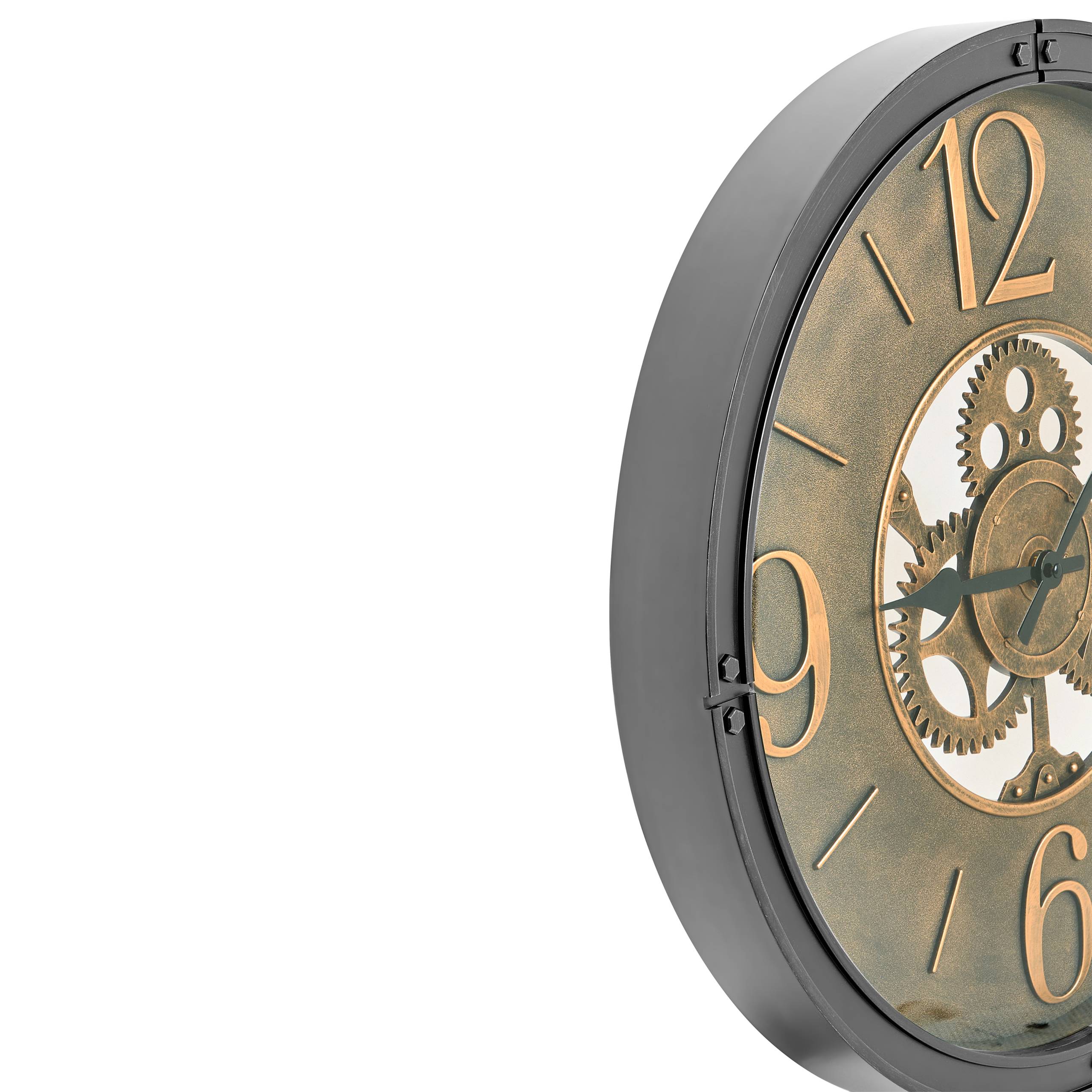 Beliani - Horloge murale Matière synthétique Noir ALBACETE - 50x5x50- Beliani - Image 4