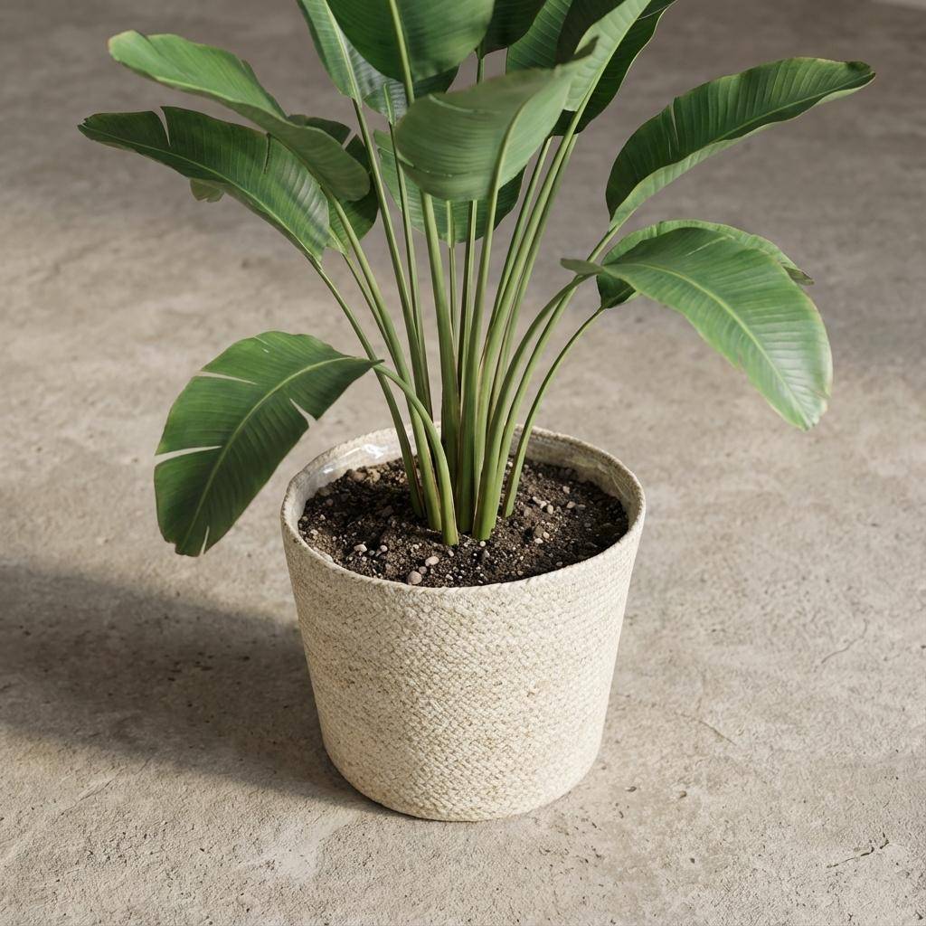 Cache-pot panier tressé - D.22cm x H.19cm - Image 3